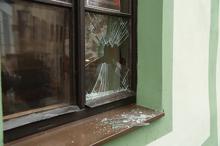 A2B Glass are able to board up broken windows while they are being repaired in East Grinstead.